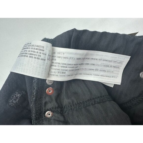 NWT Abercrombie and Fitch Women’s Black Denim Studded Mini Skirt Size 29 - Picture 8 of 10